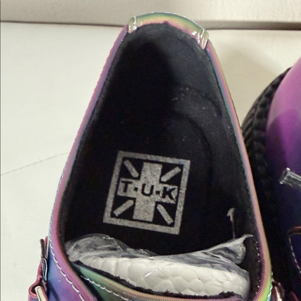 TUK Iridescent Pink and Purple Platform Shoes - Picture 11 of 12